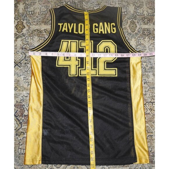 Wiz Khalifa 412 Taylor Gang Black Basketball Jersey Adult Small - Picture 7 of 7
